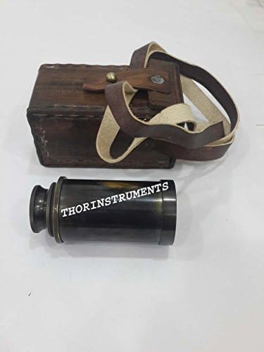 Antique Nautical Brass Pirate Spyglass Telescope Decor