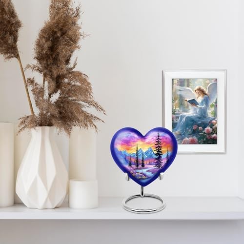 Purple Cremation Urn for Ashes - 3 Inch Keepsake Urn