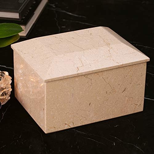 Bey-Berk Deering Moments Botticino Beige Cremation Urn - Large