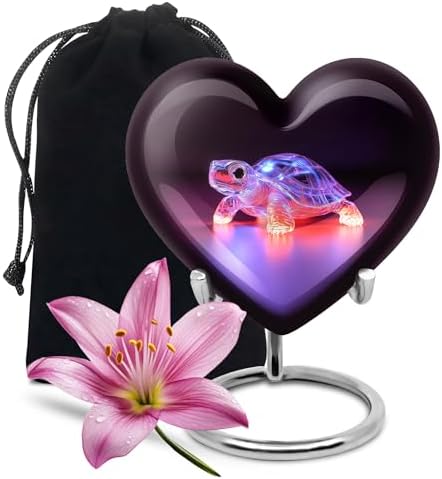 Turtle Urn for Adult Human Ashes 8 Inch