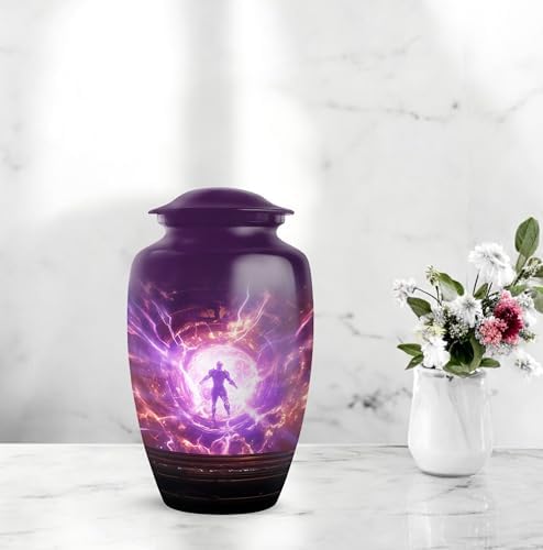 Aliens Themed Cremation Urn for Adult - 10 Inch Large Size