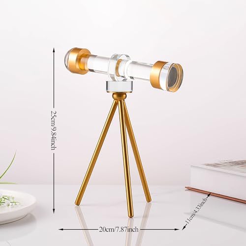 Modern Minimalist Crystal Telescope Desk Decor