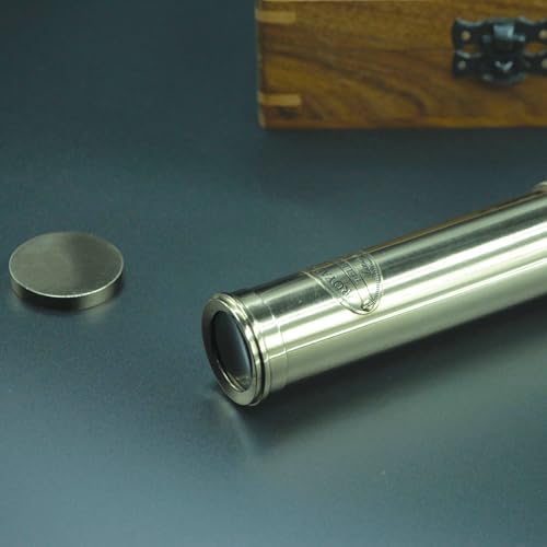 Personalized Brass Telescope - Vintage Nautical Spyglass with Custom Engraving