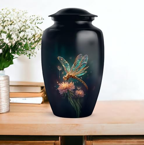 Dragonfly Urns for Human Ashes - 10 Inch Large Cremation Urn