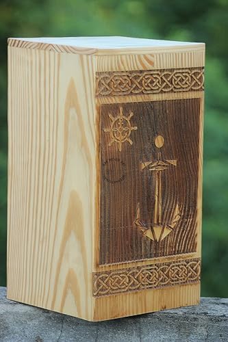 Anchor Handmade Urns Royal Memory Large Size 220 Cu In Urn for Human Ashes