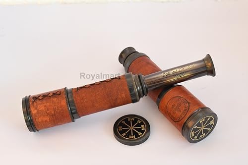 14 Inch Brass Pirate Spyglass Telescope for Adults