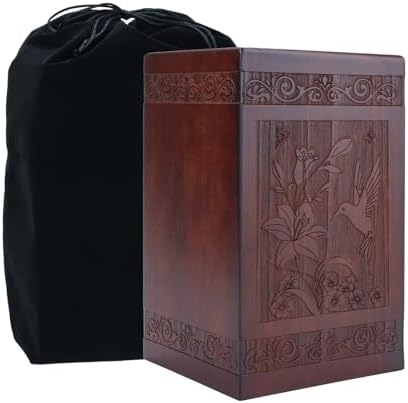 Cremation Urn Wooden Decorative Box for Human Ashes