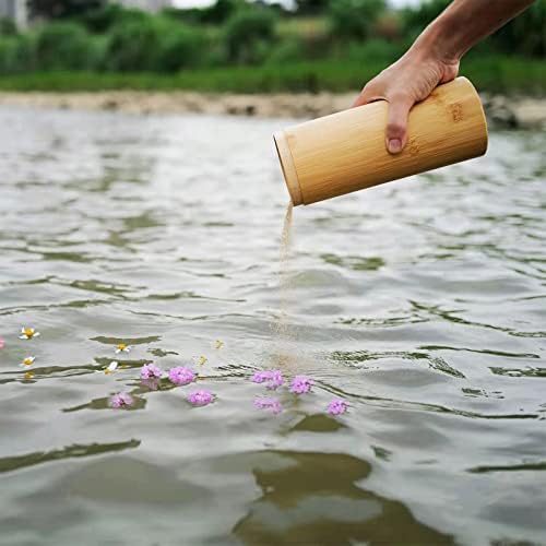 Dnoifne Bamboo Scattering Urn Tube Eco Friendly Keepsake Urn for Human and Pet Ashes