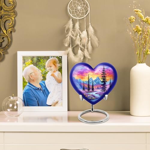 Purple Cremation Urn for Ashes - 3 Inch Keepsake Urn