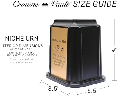 Crowne Vault Castlegard Urn for Adult Ashes