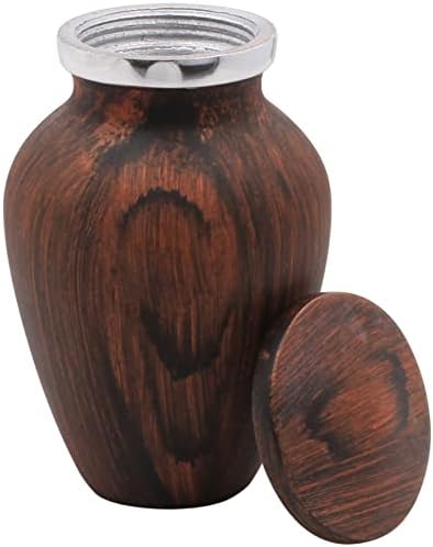 Walnut Wood Keepsake Cremation Urn - 3 Cubic Inch Capacity