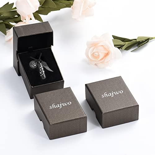 Cylinder Urn Ashes Necklace with Butterfly Design