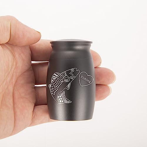BGAFLOVE Mini Fish Urn for Human Ashes Keepsake