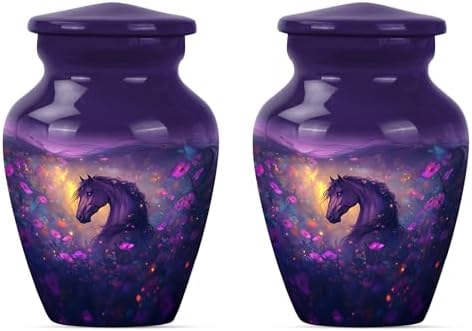 Stylish Horse Urn for Human Ashes - Set of 2