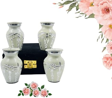 Nova Niche Set of 4 Mini Cream Cremation Urns
