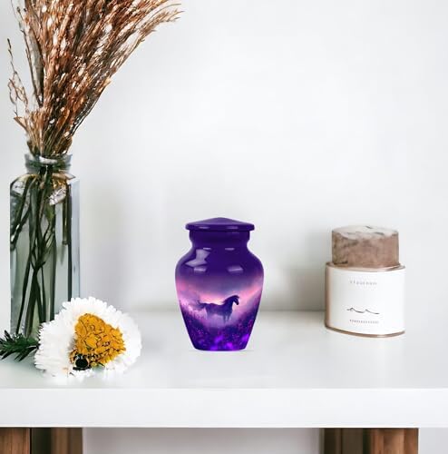 Elegant Twilight Horse Urn for Ashes