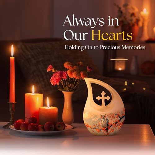 JAGLASH Owl Cremation Urns for Human Ashes Adult Men Women