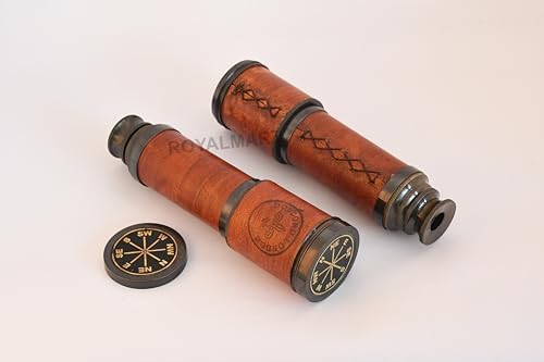 14 Inch Brass Pirate Spyglass Telescope for Adults