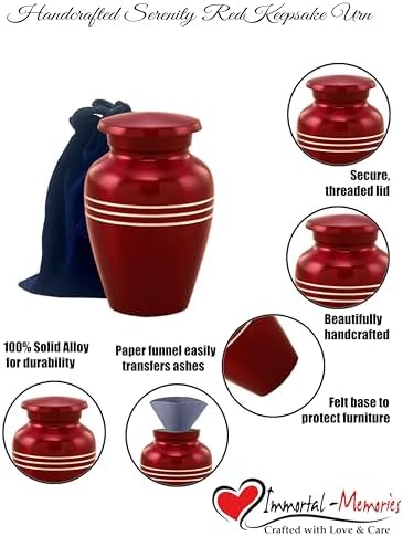 Immortal Memories Serenity Keepsake Urn - Miniature Ashes Urn