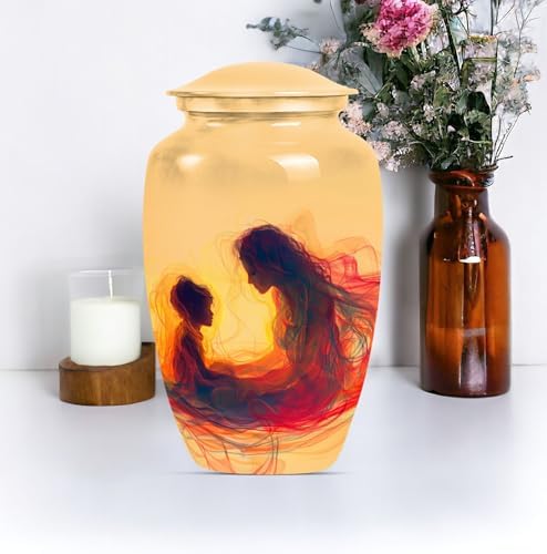 YATHABHISA Beige Large Cremation Urn for Women