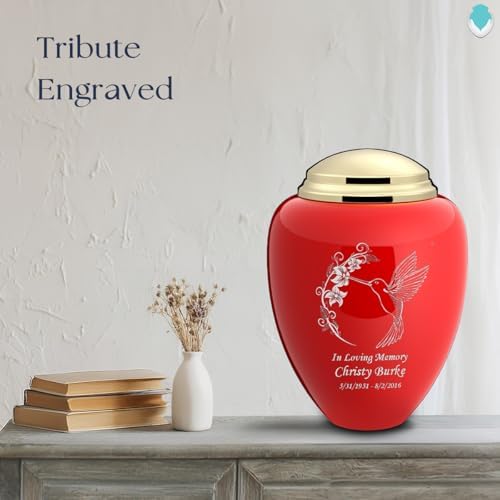 GetUrns Personalized Hummingbird Cremation Urn for Adult Ashes
