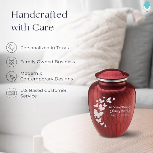 GetUrns Personalized Butterfly Cremation Urn 44 lbs