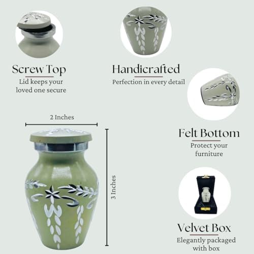 Nova Niche Set of 4 Mini Cream Cremation Urns