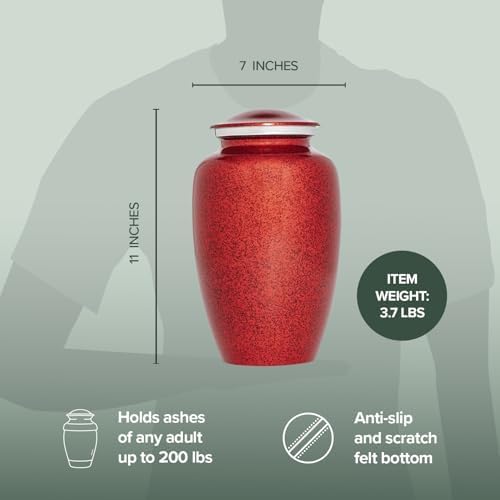 Eternal Harmony Large Cremation Urn for Human Ashes 7x11