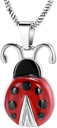 Ladybug Urn Necklace for Ashes Memorial Jewelry