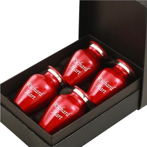 Personalized Angel Wings Cremation Urn - 4 Small Keepsakes