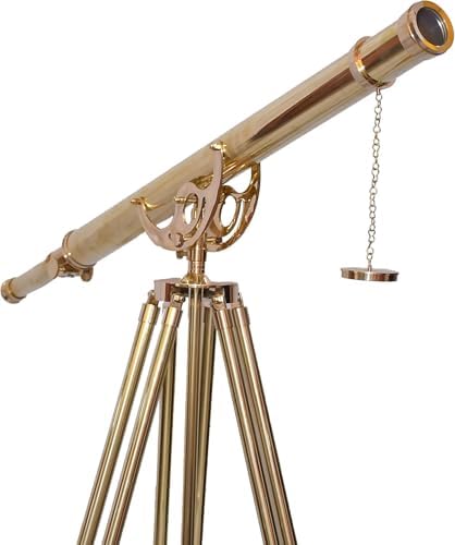 Designer Handmade Anchor Master Nautical Telescope with Brass Finish
