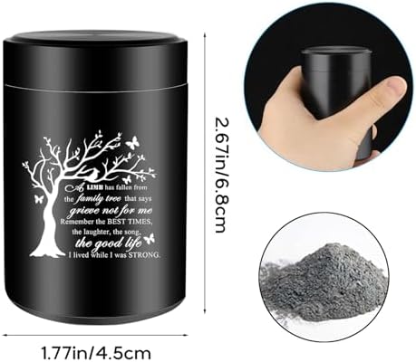 Aluminum Mini Urn for Ashes - Tree of Life Design