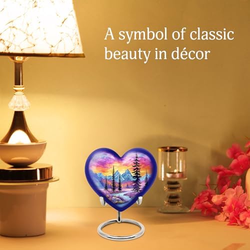 Purple Cremation Urn for Ashes - 3 Inch Keepsake Urn