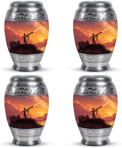 JAGASY 3 Inch Mini Cremation Urn Set of 4