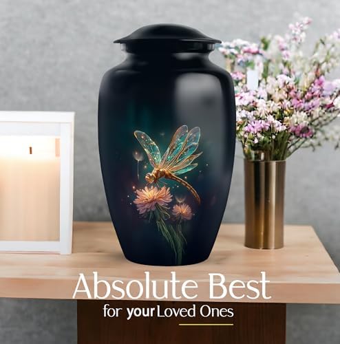 Dragonfly Urns for Human Ashes - 10 Inch Large Cremation Urn