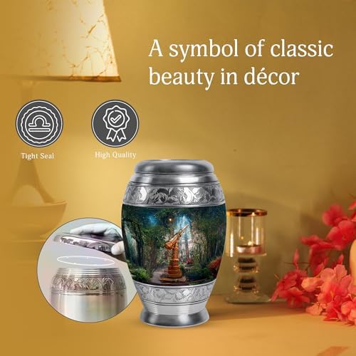 Stylish Telescope Urn for Cremation Ashes 10 Inch