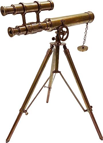 Marine Brass Telescope with Adjustable Tripod Stand