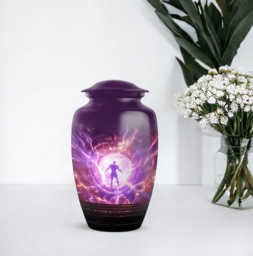 Aliens Themed Cremation Urn for Adult - 10 Inch Large Size
