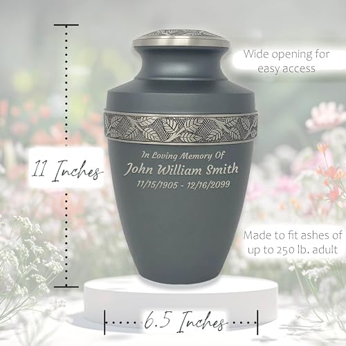 Custom Engraved Revere Rustic Pewter Adult Urn