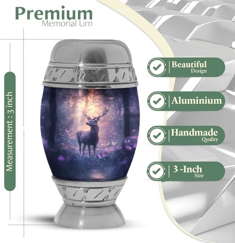 Yatskia Mini Cremation Urn 3 Inch Pack of 1