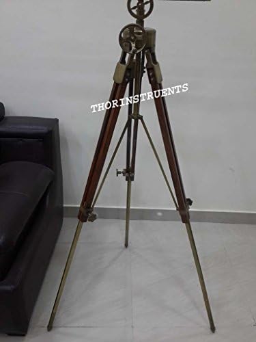Vintage Royal Solid Brass Marine Telescope with Tripod Stand