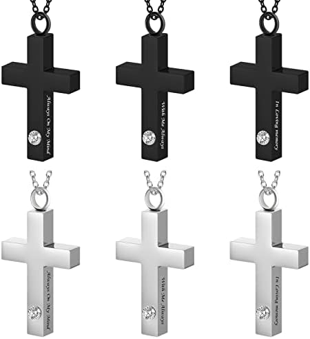 Inbagi 6 Pcs Urn Necklace Cremation Jewelry