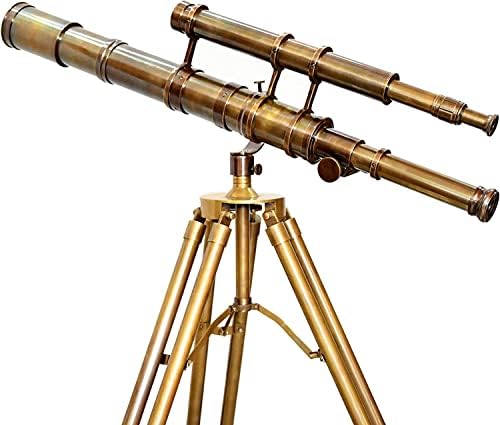 Royal Design Brass Antique Telescope with Tripod