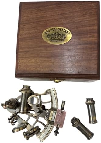 A S Handicrafts Brass Nautical Sextant Vintage Astrolabe