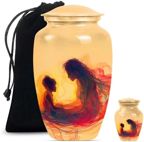 YATHABHISA Beige Large Cremation Urn for Women