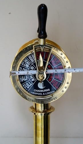 30 Inch Brass Ship Engine Telegraph with Wooden Base