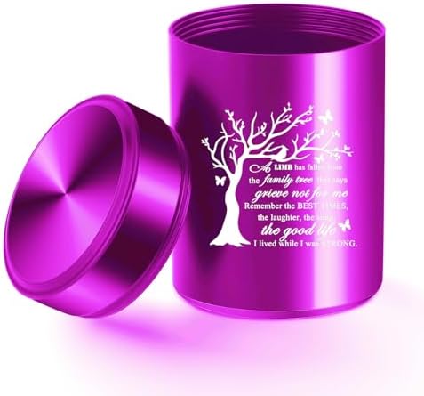 Small Purple Mini Urns for Human Ashes Keepsake