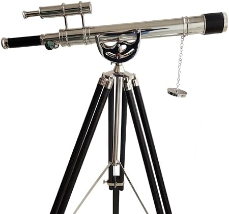 Nautical Double Barrel Telescope Chrome Finish