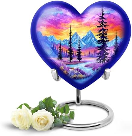 Purple Cremation Urn for Ashes - 3 Inch Keepsake Urn