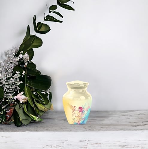 3 Inch Mini Urn for Human Ashes - Beige Decorative